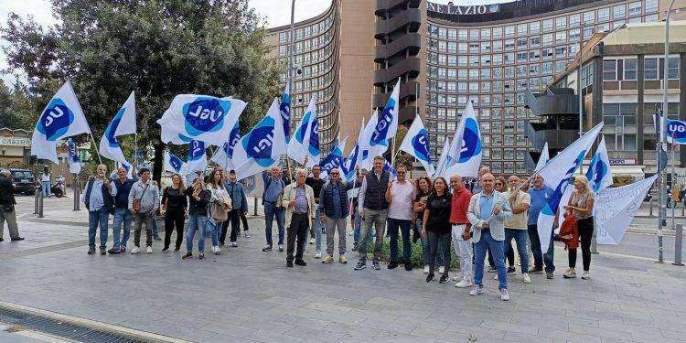 Manifestazione dell’Ugl davanti la Regione Lazio