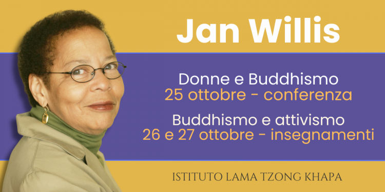 Buddhismo e attivismo sociale con la Prof.ssa Jan Willis, dal 25 al 27 ottobre 2024