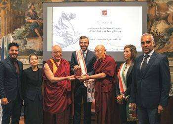 Gonfalone d’Argento all’Istituto Lama Tzong Khapa