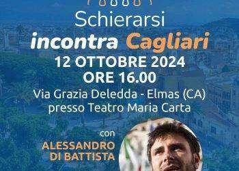 Politica, Alessandro Di Battista arriva a Cagliari il 12 ottobre