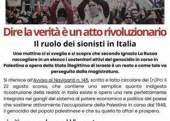“Il ruolo dei sionisti in Italia”, convegno dei Carc a Cagliari