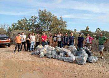 Capoterra, raccolti al percorso life quasi mezza tonnellata di rifiuti