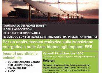 “La Transizione Energetica Possibile”, il 25 ottobre convegno a Cagliari