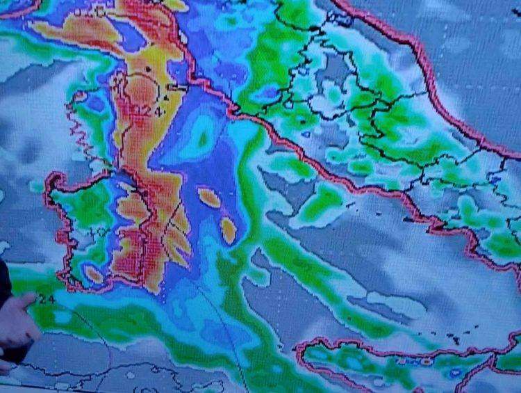 Maltempo forte sulla Sardegna: 24 ore di temporali e rovesci sull’isola