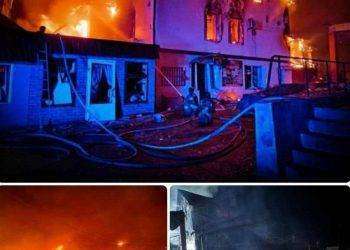 Ucraina, nella notte i missili russi colpiscono fabbrica e hotel con personale militare occidentale