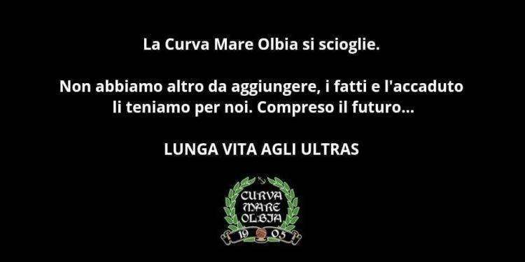 Ultras, si scioglie la Curva Mare Olbia