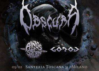 Obscura: una data a Milano a febbraio con Rings Of Saturn e Gorod