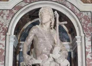 Restaurato il San Giovanni Battista di Pietro Bernini