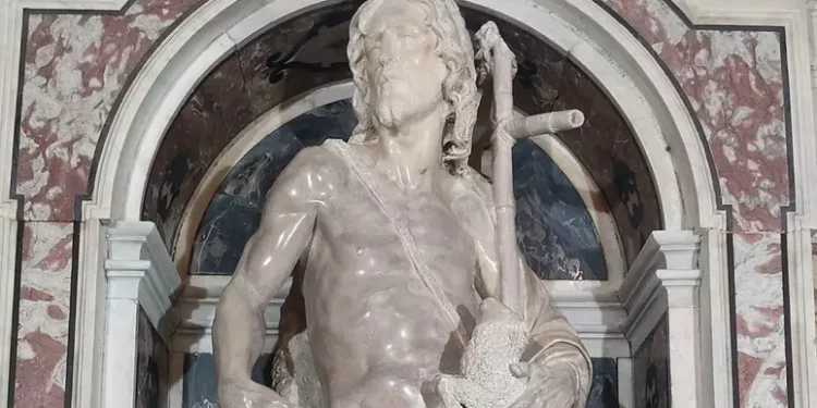Restaurato il San Giovanni Battista di Pietro Bernini