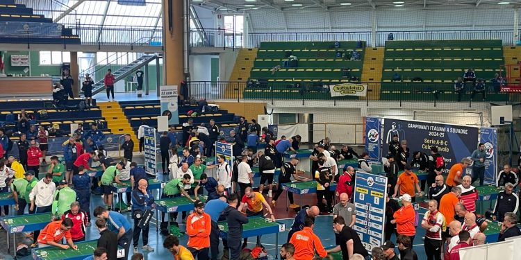 Fiamme Azzurre Roma in testa al termine del girone di andata dei Campionati a squadre di Calcio da Tavolo