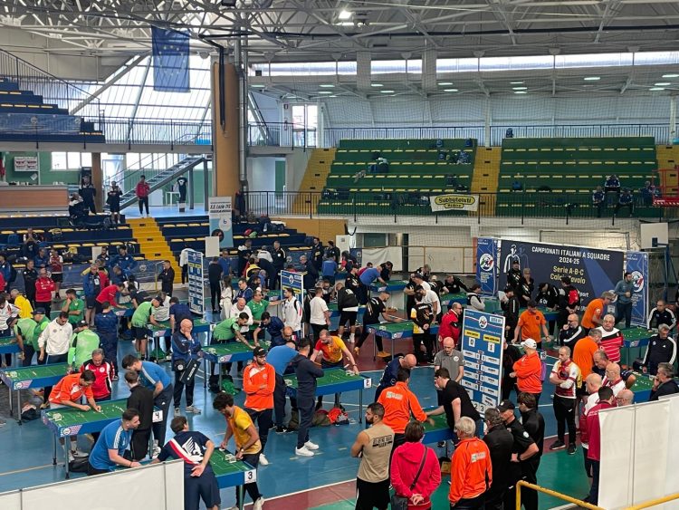 Fiamme Azzurre Roma in testa al termine del girone di andata dei Campionati a squadre di Calcio da Tavolo