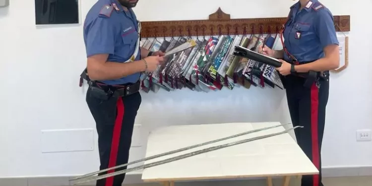 Spade nuragiche a casa di uno dei 2 arrestati per rapina a Sestu