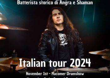 Il batterista Ricardo Confessori in tour in Italia: ecco le date