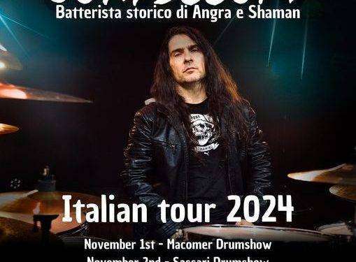 Il batterista Ricardo Confessori in tour in Italia: ecco le date