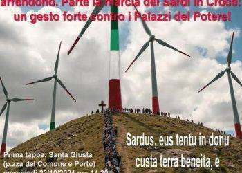 Colonialismo energetico: il 23 ottobre appuntamento a Santa Giusta parte la “Marcia dei Sardi in Croce”
