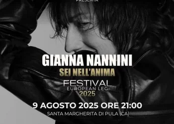 “Sei nell’Anima tour”, Gianna Nannini il 9 agosto alla Forte Arena di Santa Margherita di Pula