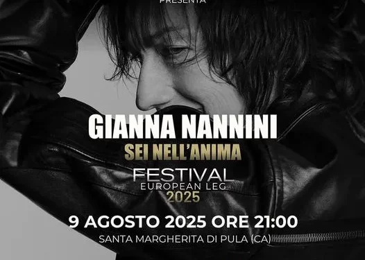 “Sei nell’Anima tour”, Gianna Nannini il 9 agosto alla Forte Arena di Santa Margherita di Pula