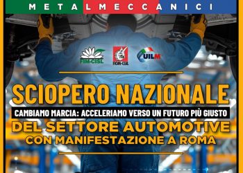 18 ottobre sciopero nazionale dei metalmeccanici di Cgil, Cisl e Uil