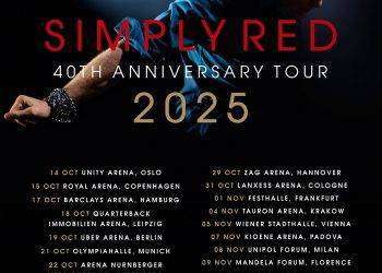 Simply Red: tre concerti in Italia a novembre 2025 per il loro tour “40th anniversary”