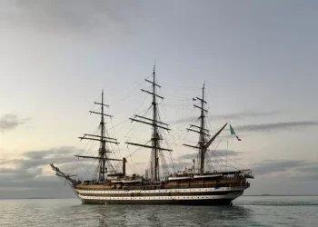 Amerigo Vespucci arriva a Darwin, 24/ma tappa del Tour mondiale