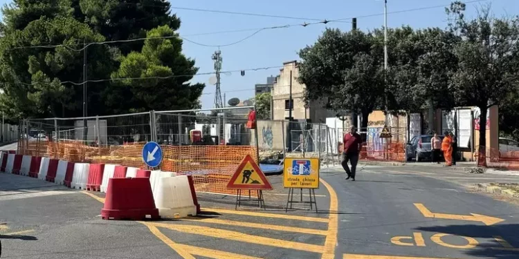 Lavori per MetroCagliari, chiuso un tratto di viale Diaz