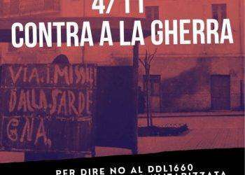 4 novembre, manifestazioni contro la guerra a Cagliari e Sassari