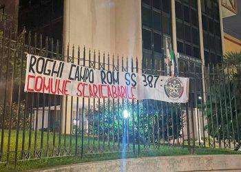 CasaPound contro il degrado del campo rom di Selargius