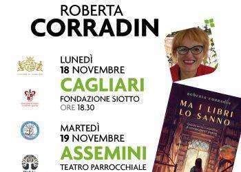 Tour in Sardegna per Roberta Corradin, che presenta il suo nuovo romanzo “Ma i libri lo sanno”