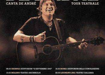 Cristiano De André torna nel 2025 con ‘De André canta De André tour teatrale’