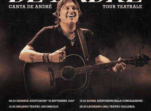 Cristiano De André torna nel 2025 con ‘De André canta De André tour teatrale’