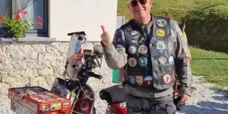 Muore sulla Vespa su cui era andato a Capo Nord