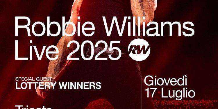 Robbie Williams in concerto in Italia, Trieste è l’unica data italiana del tour 2025