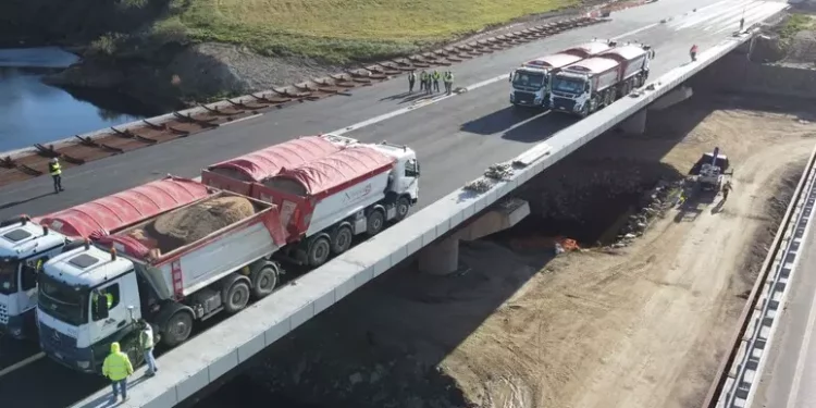 Sassari-Olbia, prove di carico sul ponte Rio Mannu