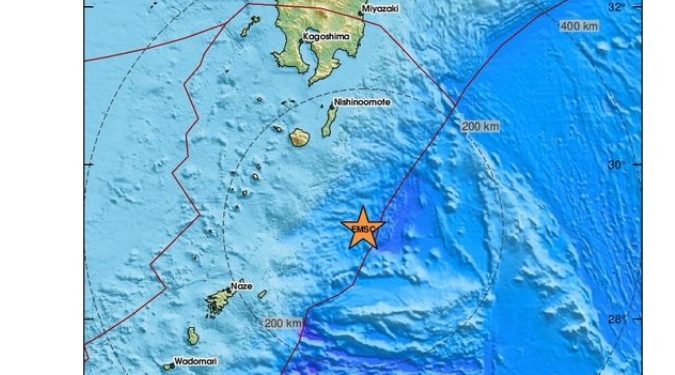Terremoto Giappone, forte scossa nei pressi delle Isole Ryukyu