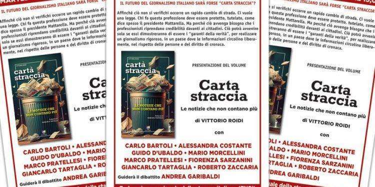 ‘Carta straccia’: il 3 dicembre in Fnsi la presentazione del libro di Vittorio Roidi