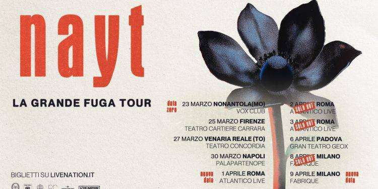 Nayt, sol out due date di Roma e Milano: annunciati nuovi concerti