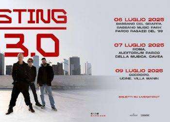 Sting in concerto in Italia a luglio 2025 per tre date