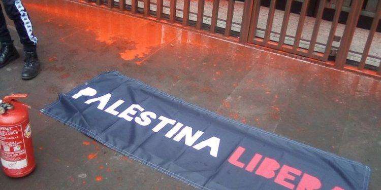 ​Palestina libera; Roma, sangue sulla sede della Leonardo s.p.a.