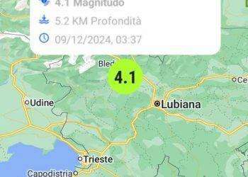 Forte scossa di terremoto in Slovenia nella notte, sentita anche a Trieste