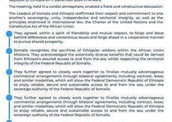 Etiopia e Somalia hanno stretto un accordo di riconciliazione tra di loro