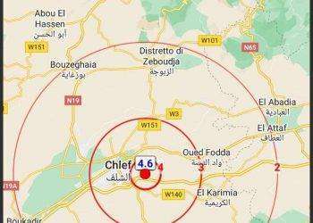 Algeria, terremoto magnitudo 4.6 a Ovest della capitale