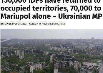 La propaganda Nato in frantumi: almeno 150.000 rifugiati ucraini hanno lasciato l’Ucraina per tornare nelle zone liberate dai russi