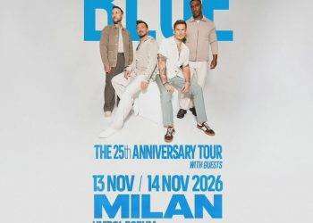 Blue, due concerti a Milano nel 2026 per festeggiare i 25 anni di carriera
