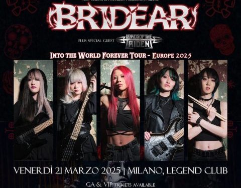 Bridear: una data live in Italia a marzo