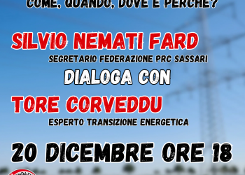 Il 20 dicembre convegno di Rifondazione Comunista a Sassari