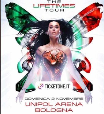 Katy Perry a Bologna il 2 novembre 2025, unica data italiana