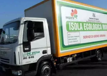 A Cagliari nuova isola ecologica nel parcheggio di via Puglia