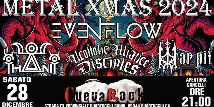 Musica, torna il Metal Xmas alla Cueva Rock di Quartucciu