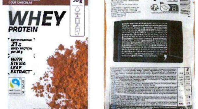 Corpi estranei metallici in integratore alimentare al gusto cacao venduto da Decathlon richiamato dal mercato