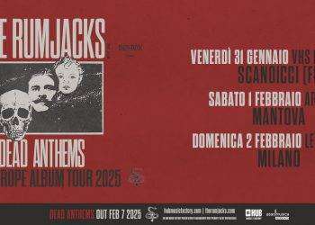 The Rumjacks in concerto in Italia: tre date a inizio 2025